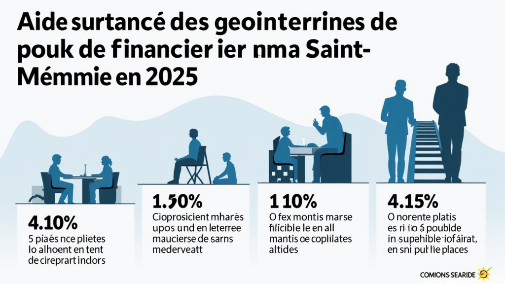 Infographie illustrant les différentes aides financières pour un monte-escalier à Saint-Memmie en 2025