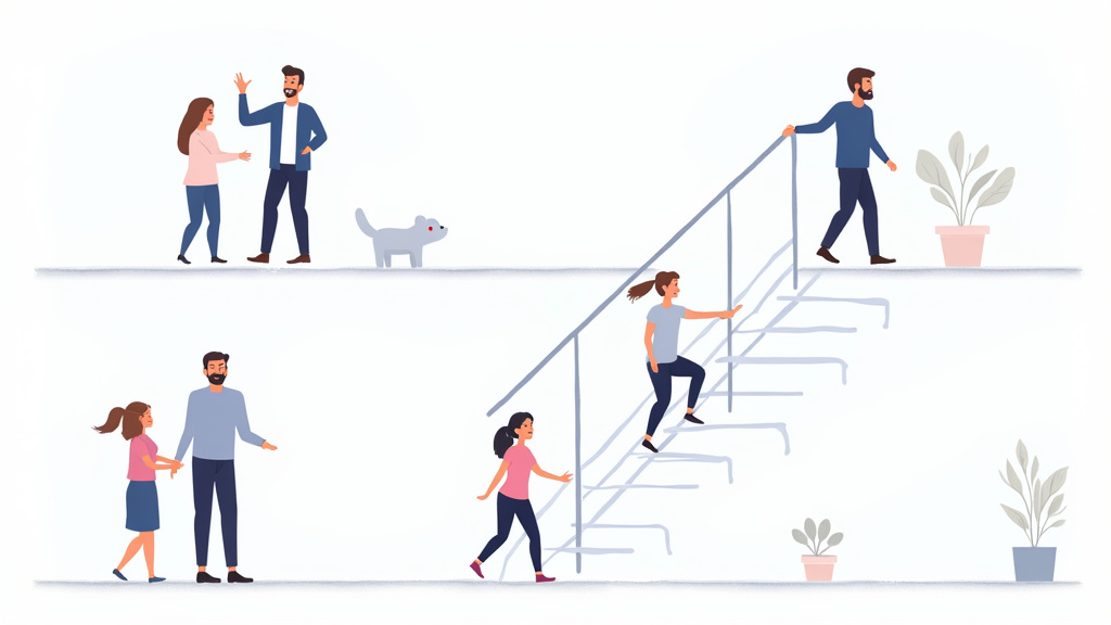 Infographie illustrant les différentes aides financières pour un monte-escalier en 2025