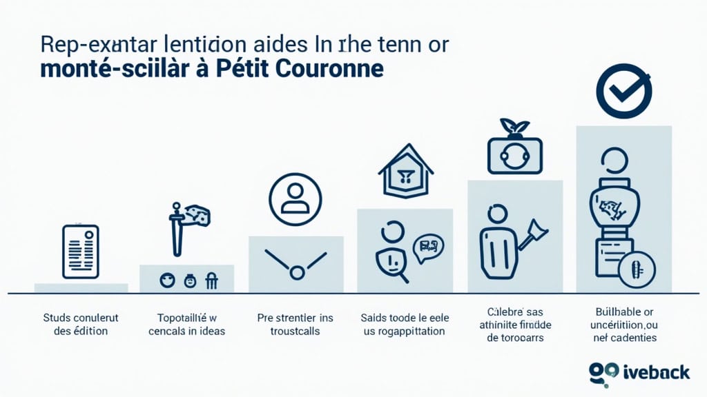 Infographie présentant les différentes aides financières pour un monte-escalier à Petit-Couronne