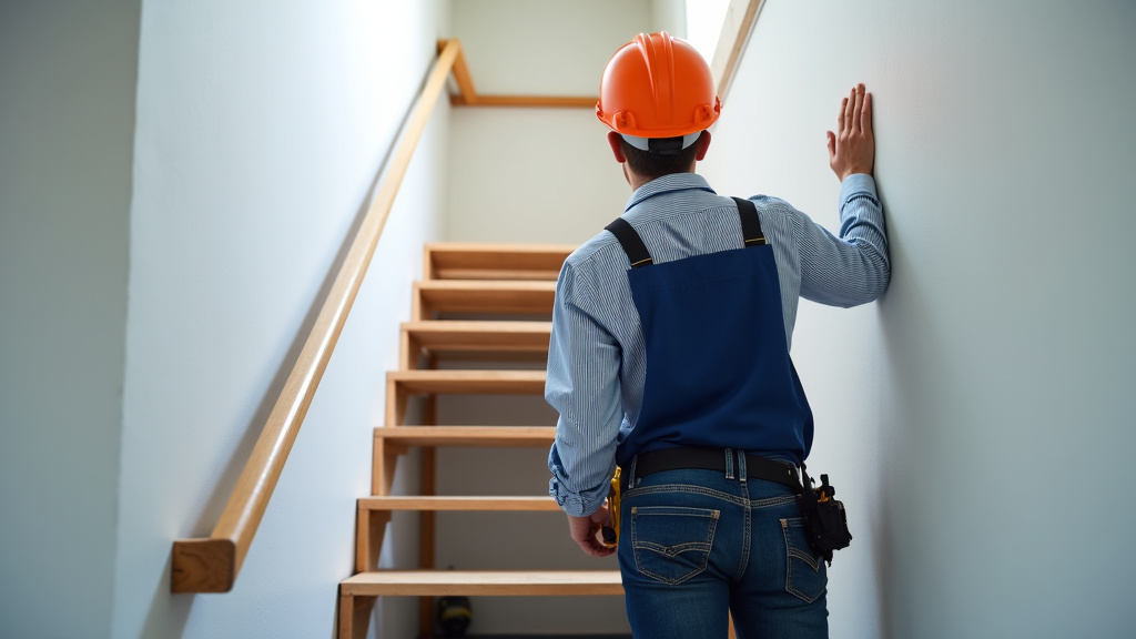 Installateur professionnel en train de vérifier un monte-escalier à Truchtersheim