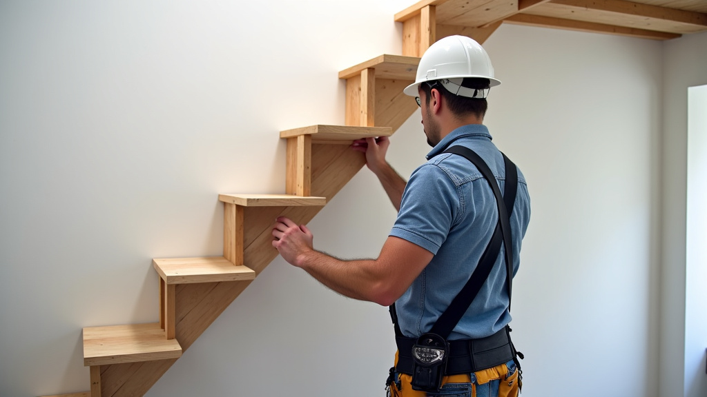 Installateur Sogénia en train d’installer un monte-escalier à Malemort-sur-Corrèze
