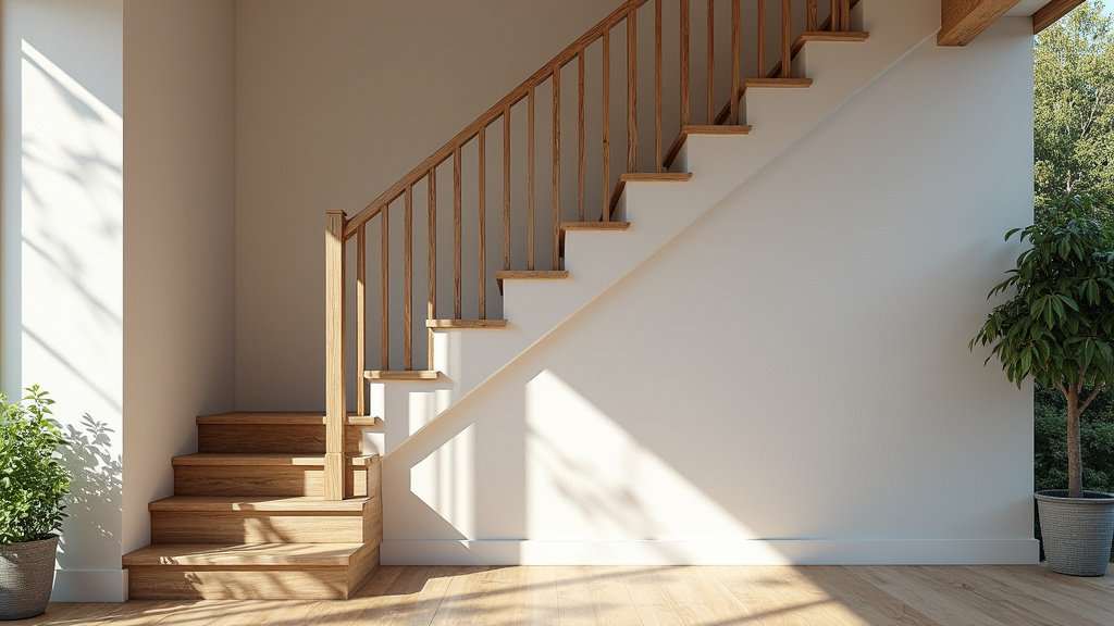 Installation d’un monte-escalier courbe sur un escalier en virage dans une maison de village à Thusy