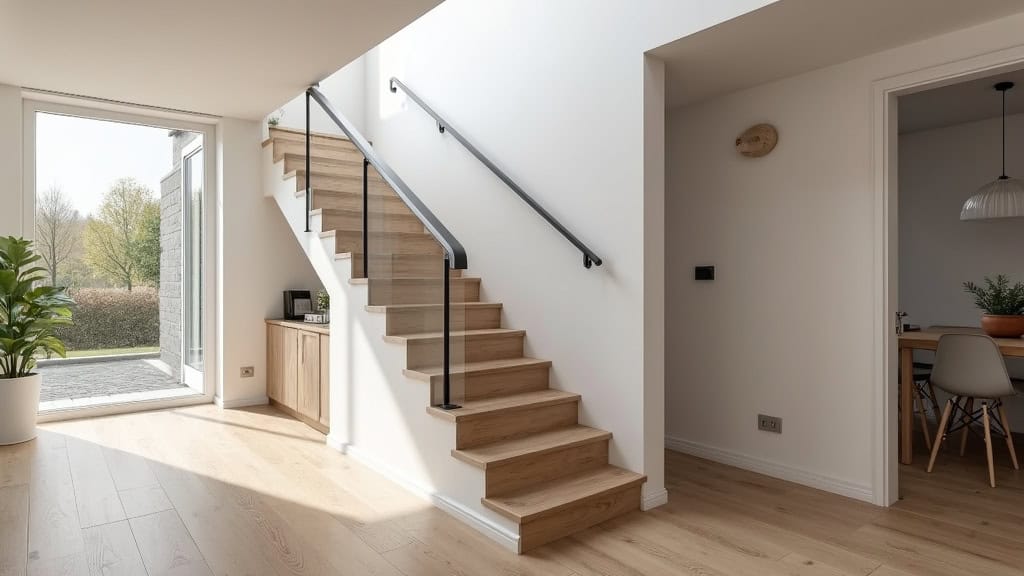 Installation d’un monte-escalier droit dans une maison à Escoutoux