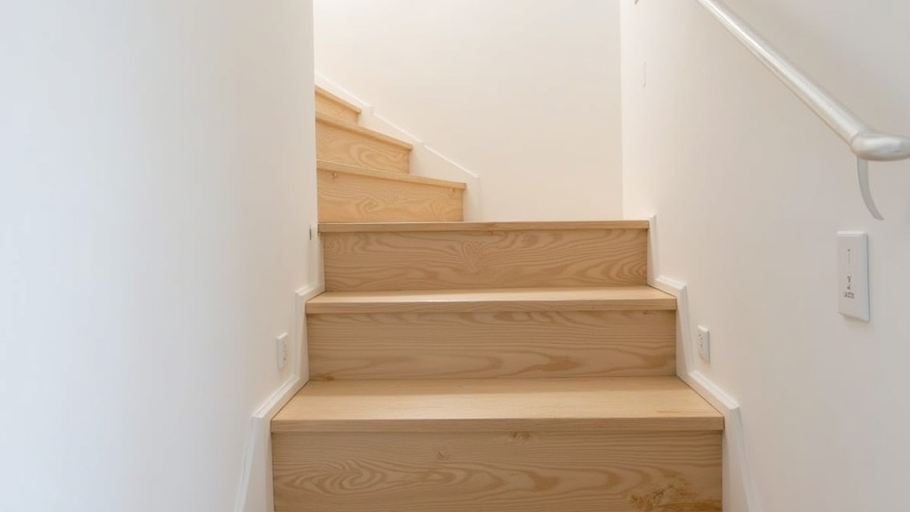 Installation d’un monte escalier droit sur un escalier en bois à Comps