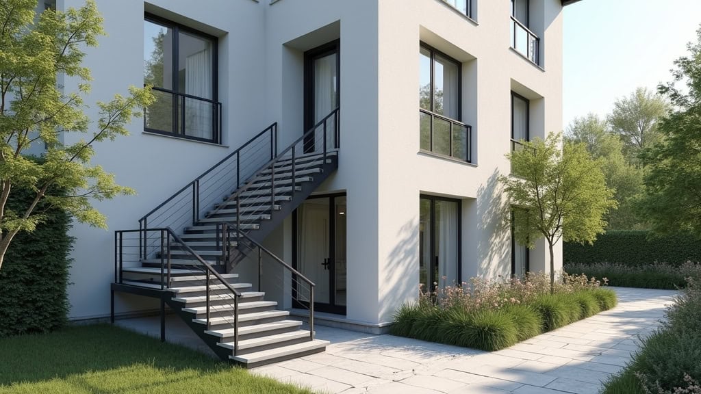 Installation d’un monte-escalier OTOLIFT TWO extérieur à Forcalquier sur un escalier tournant