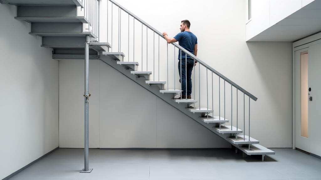 Installation d’un monte-escalier par un technicien à Briec