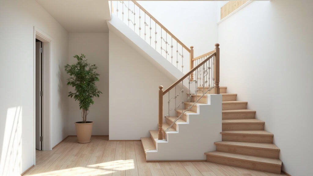 Installation d’un monte-escalier sur un escalier droit dans une maison à Macouria