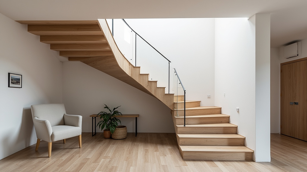 Installation d’un monte-escalier tournant dans un escalier avec virage à Challes-les-Eaux
