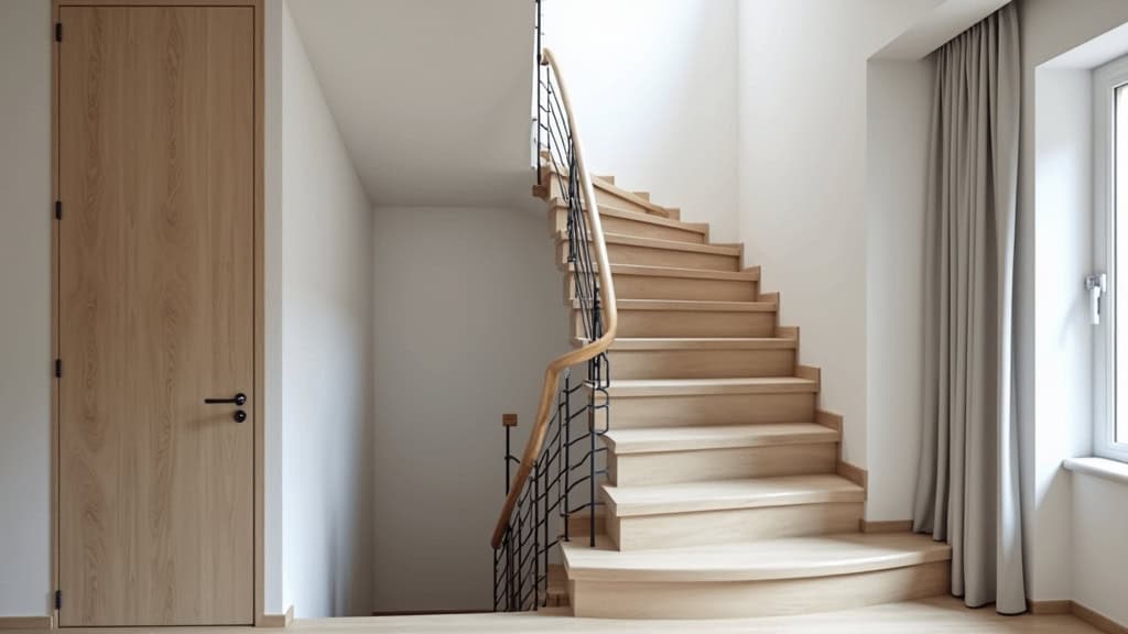 Installation d’un monte-escalier tournant dans un escalier en colimaçon à Gresswiller