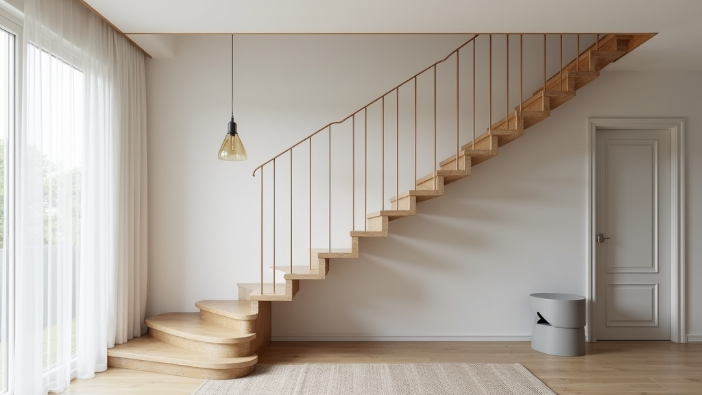 Installation d’un monte escalier tournant dans une maison à Bueil