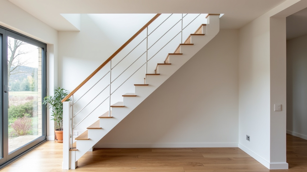 Installation d’un monte-escalier tournant dans une maison à Certines, avec pose du rail sur mesure