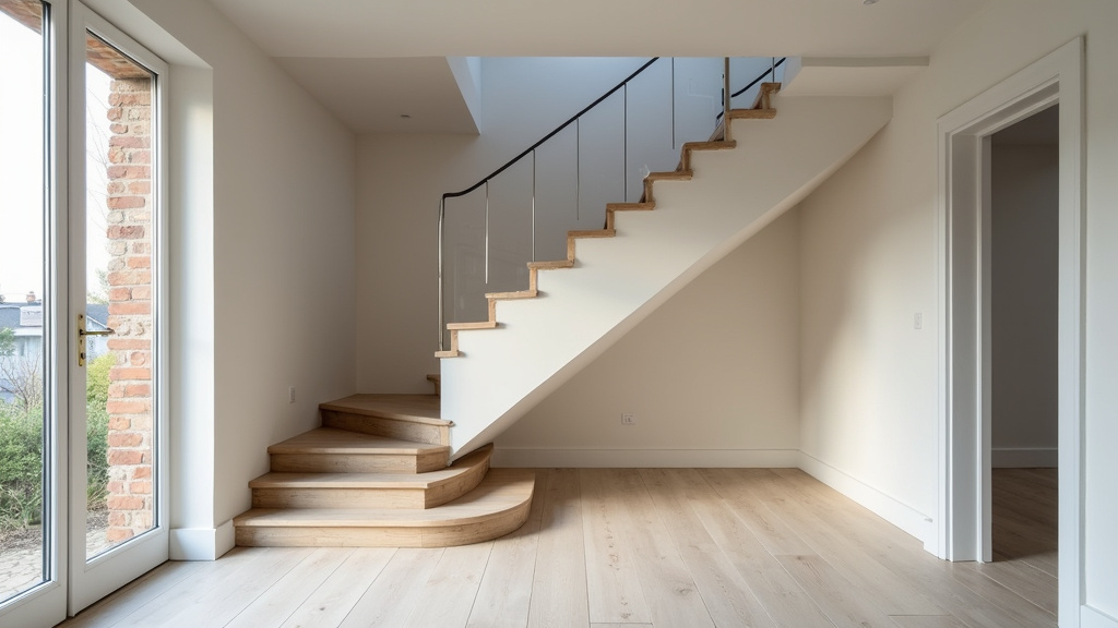 Installation d’un monte-escalier tournant dans une maison à Chaufour-Notre-Dame
