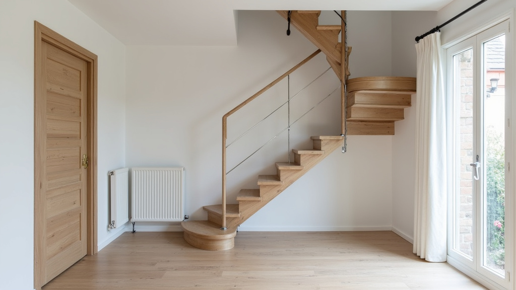 Installation d’un monte-escalier tournant dans une maison à Eurville-Bienville