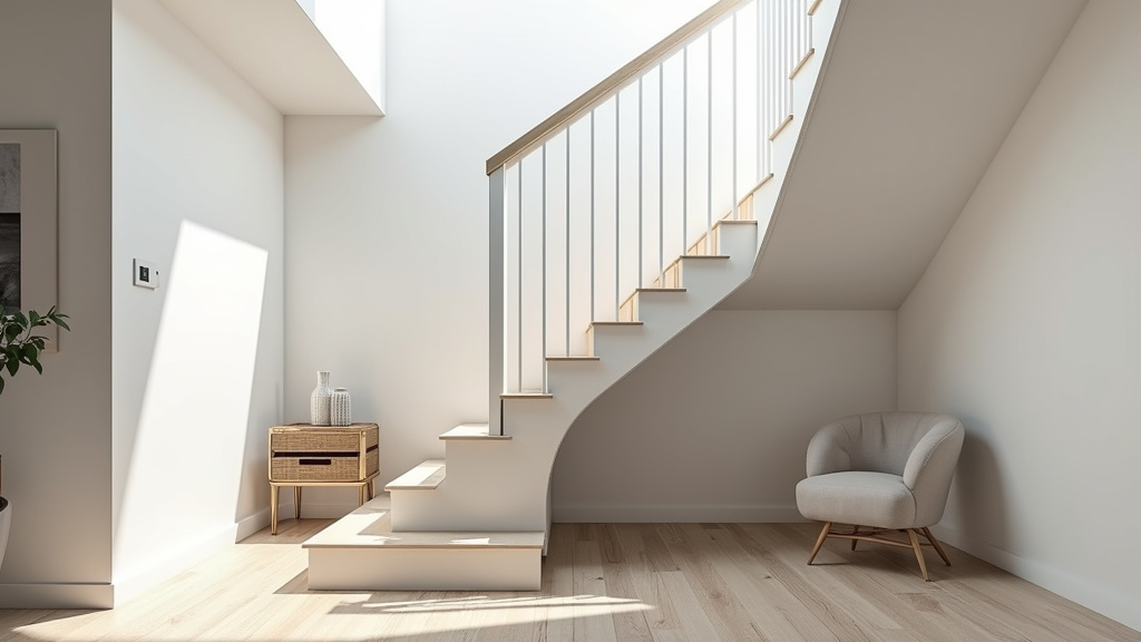 Installation d’un monte-escalier tournant dans une maison à Gonnehem