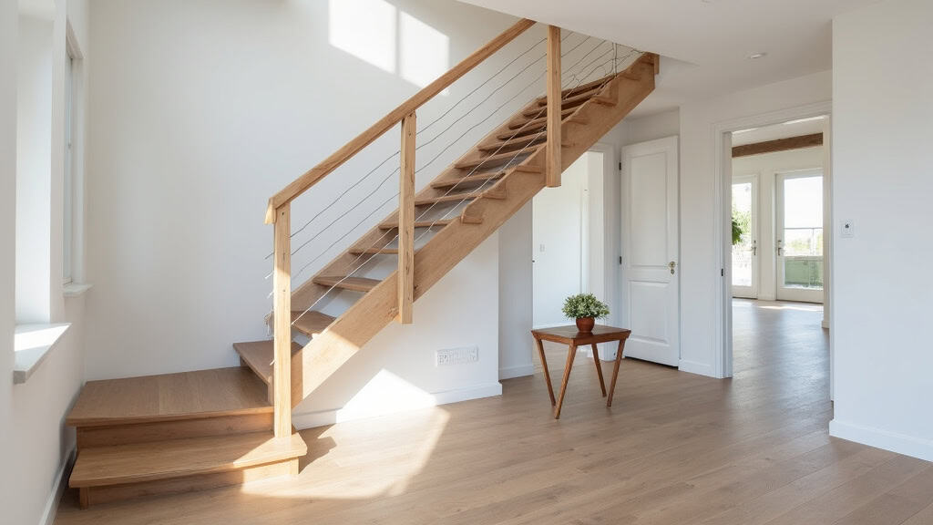 Installation d’un monte-escalier tournant dans une maison à Hombourg