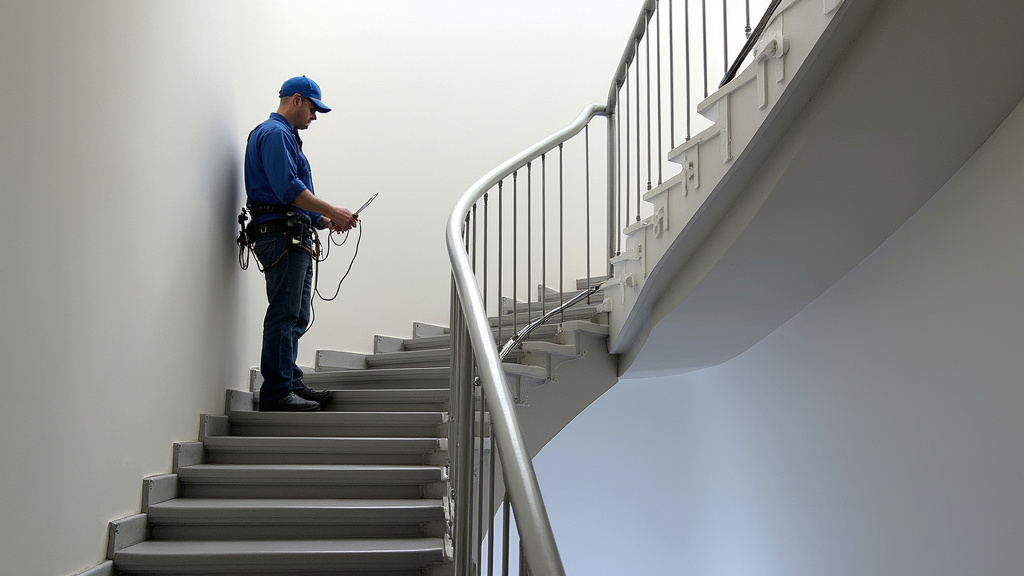 Installation d’un monte-escalier tournant par un technicien Solah à Illkirch-Graffenstaden