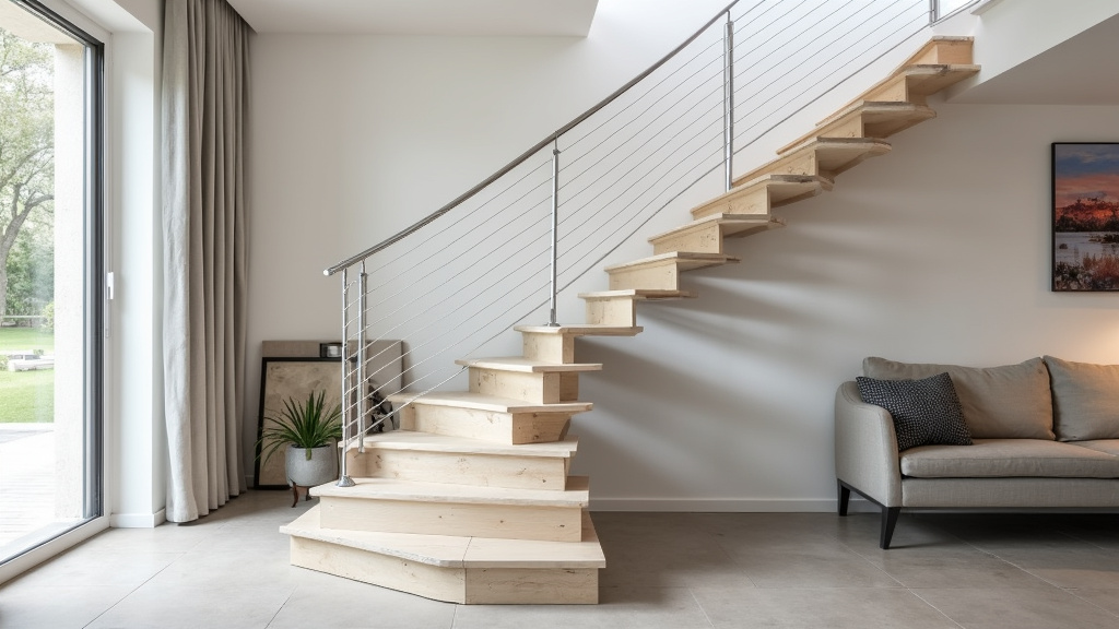 Installation d’un monte-escalier tournant sur escalier à virage à Fragnes-La Loyère