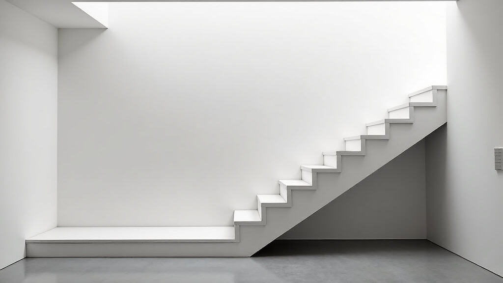 Installation d’un monte-escalier tournant sur un escalier avec virage à Bréauté