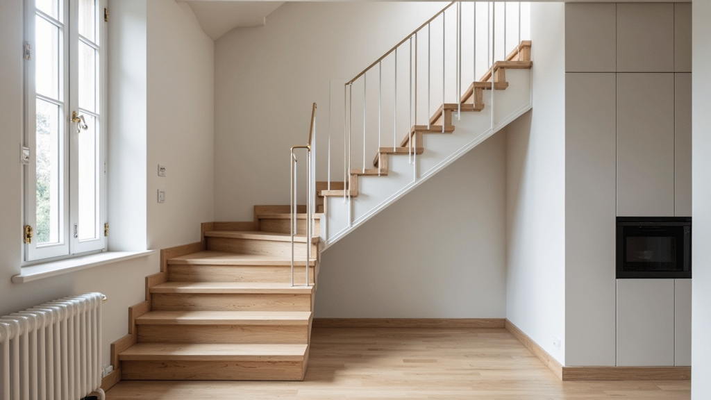 Installation d’un monte-escalier tournant sur un escalier en colimaçon à Hendaye