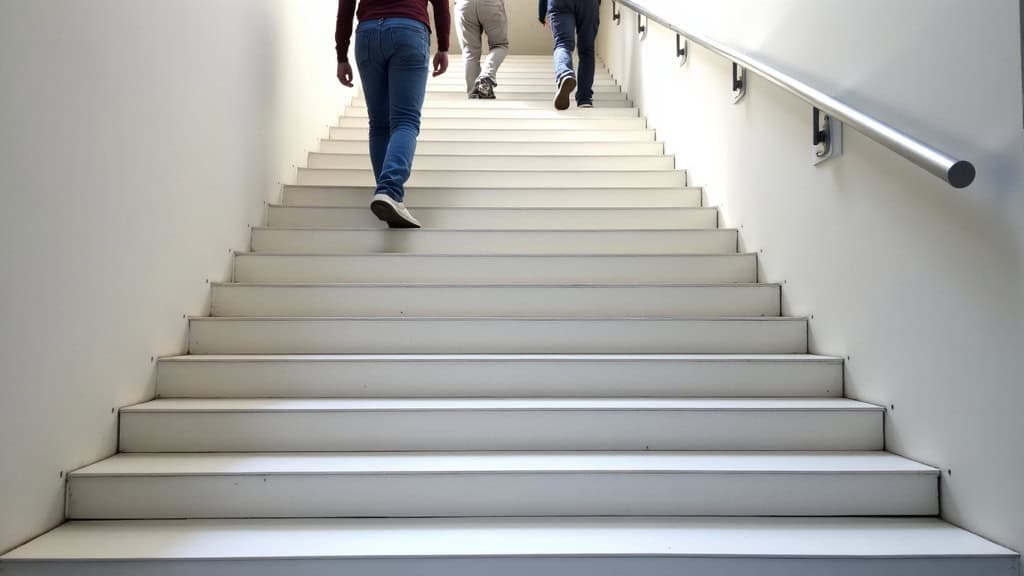 Installation d’un monte-escalier tournant sur un escalier en colimaçon à Saint-Étienne-de-Saint-Geoirs