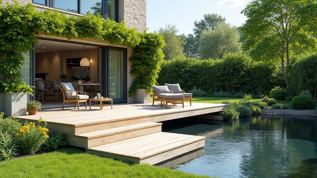 Installation d’une plateforme élévatrice extérieure pour accéder au jardin à Bout-du-Pont-de-Larn
