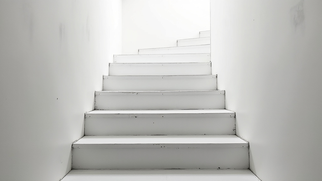 Installation en cours d’un monte-escalier sur un escalier tournant à Croissy-Beaubourg