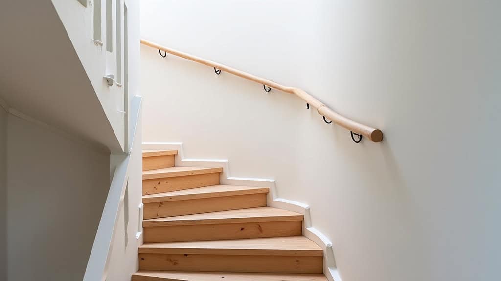 Montage d’un monte-escalier tournant dans une maison ancienne à Serpaize