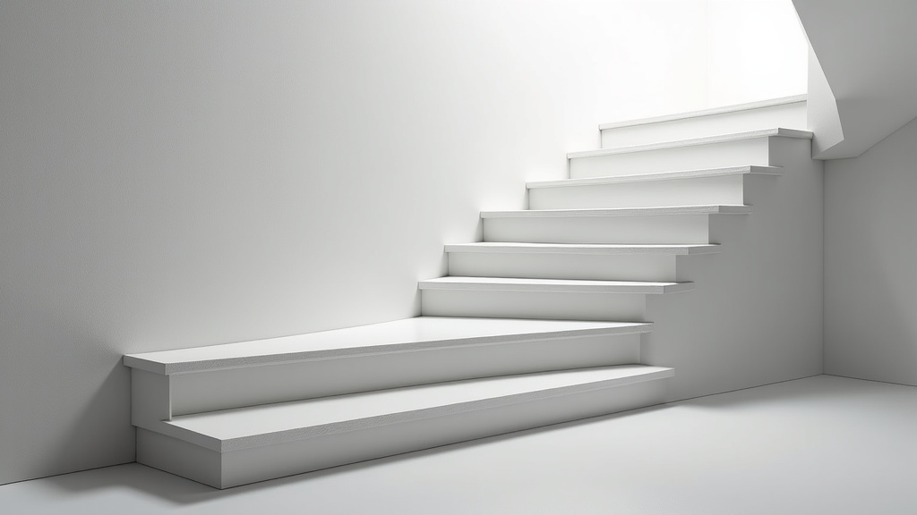 Monte escalier à clavette installé sur un escalier tournant en colimaçon