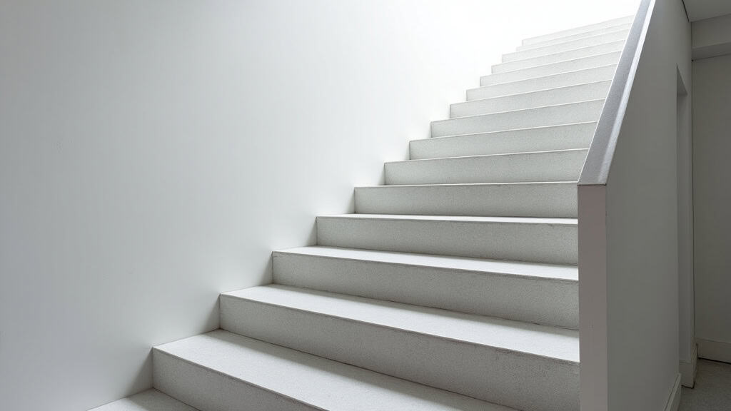 Monte-escalier à siège droit en cours d