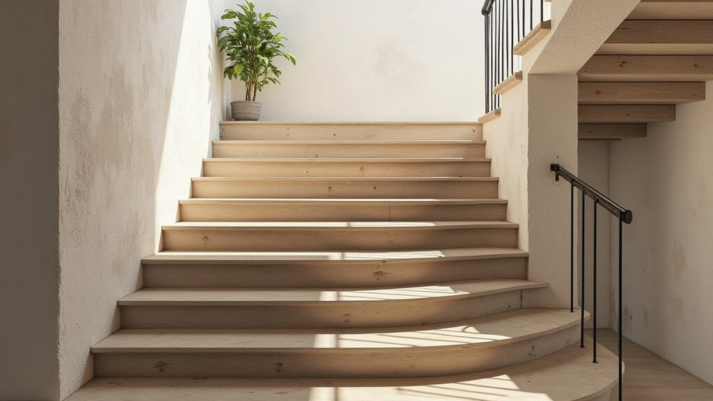 Monte-escalier assis-debout installé sur un escalier étroit à Dieupentale