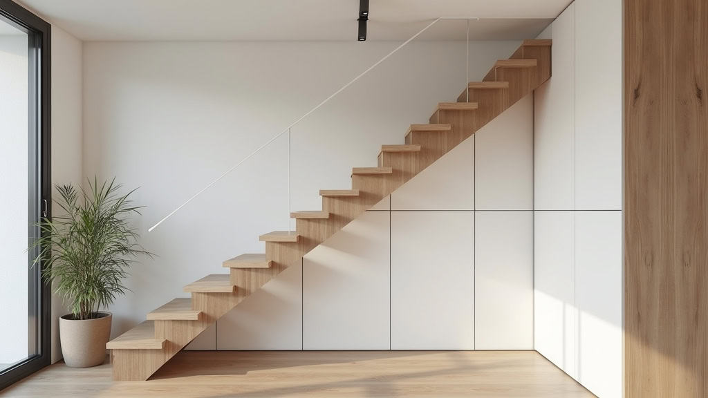 Monte-escalier bien intégré dans une maison de Feucherolles