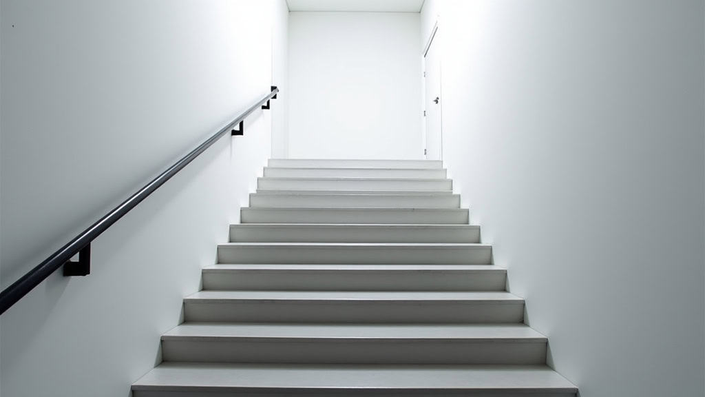 Monte-escalier compact installé sur un escalier étroit à Scionzier
