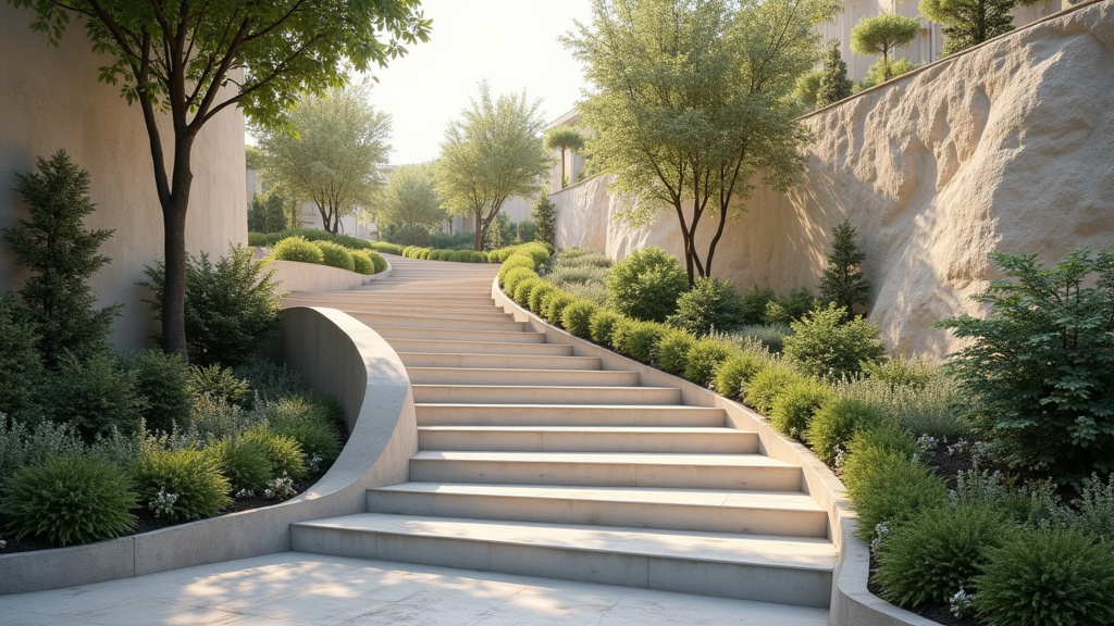 Monte-escalier courbe en cours d