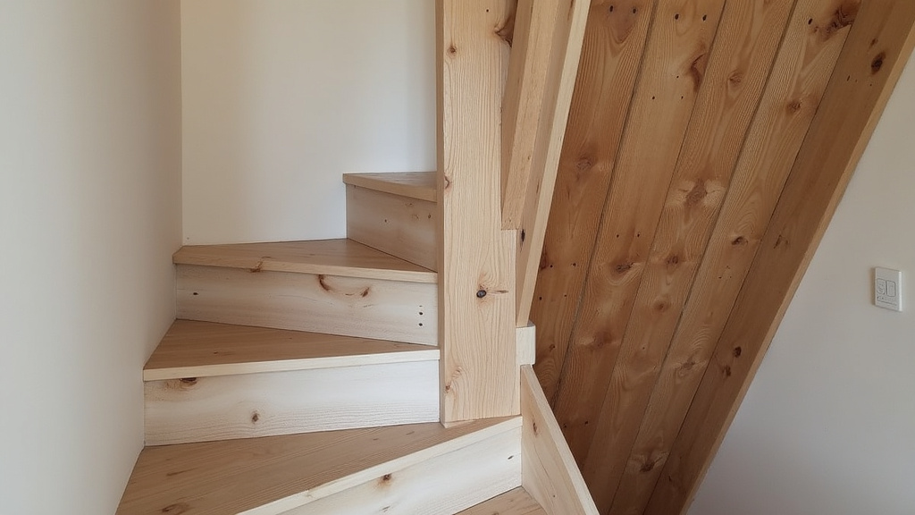 Monte escalier courbe installé dans un escalier en bois ancien à Cabourg, intégration discrète et esthétique