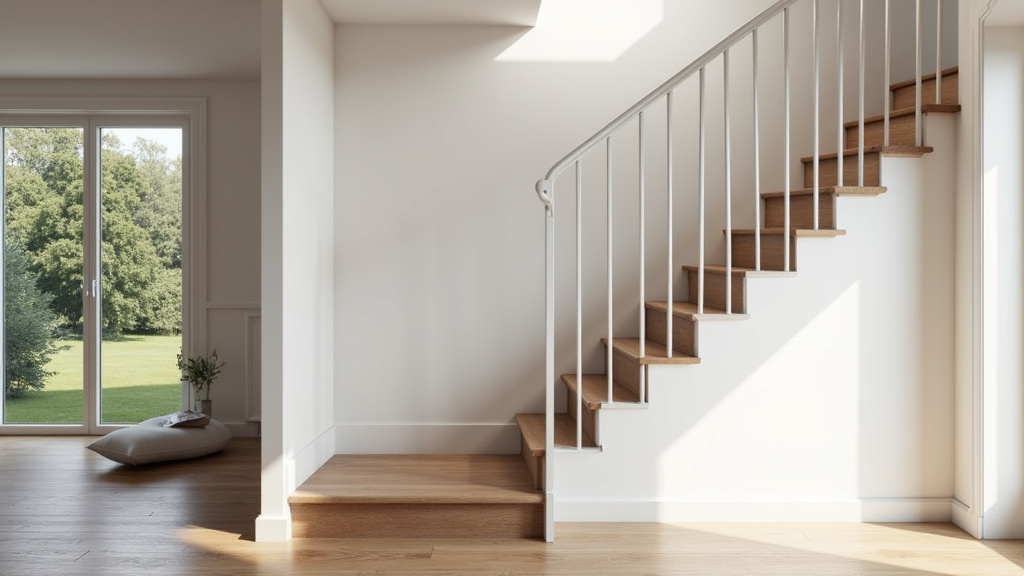 Monte-escalier courbe installé dans une maison à Knutange