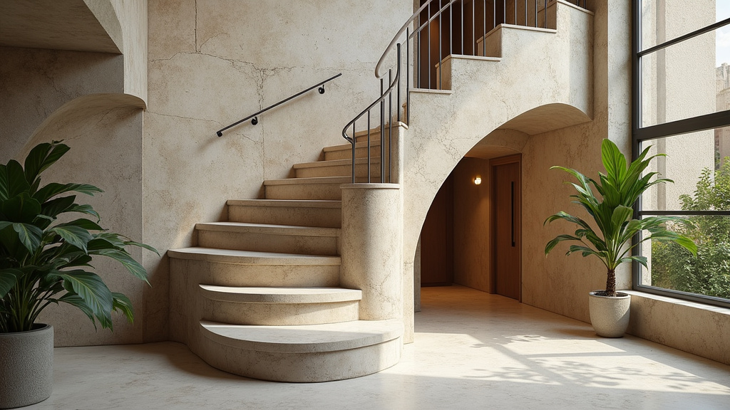 Monte-escalier courbe installé sur un escalier en colimaçon à Beaupuy
