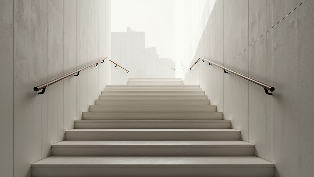 Monte-escalier debout utilisé sur un escalier étroit à Gamaches