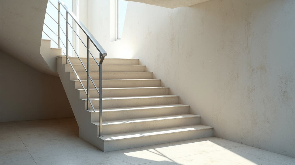 Monte-escalier droit en cours d