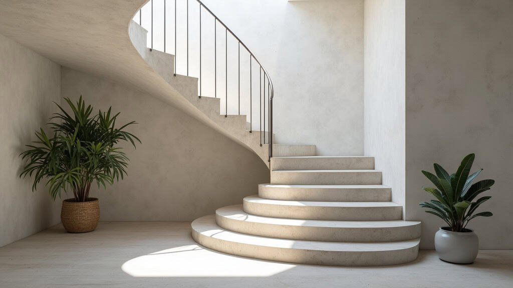 Monte-escalier droit en cours d