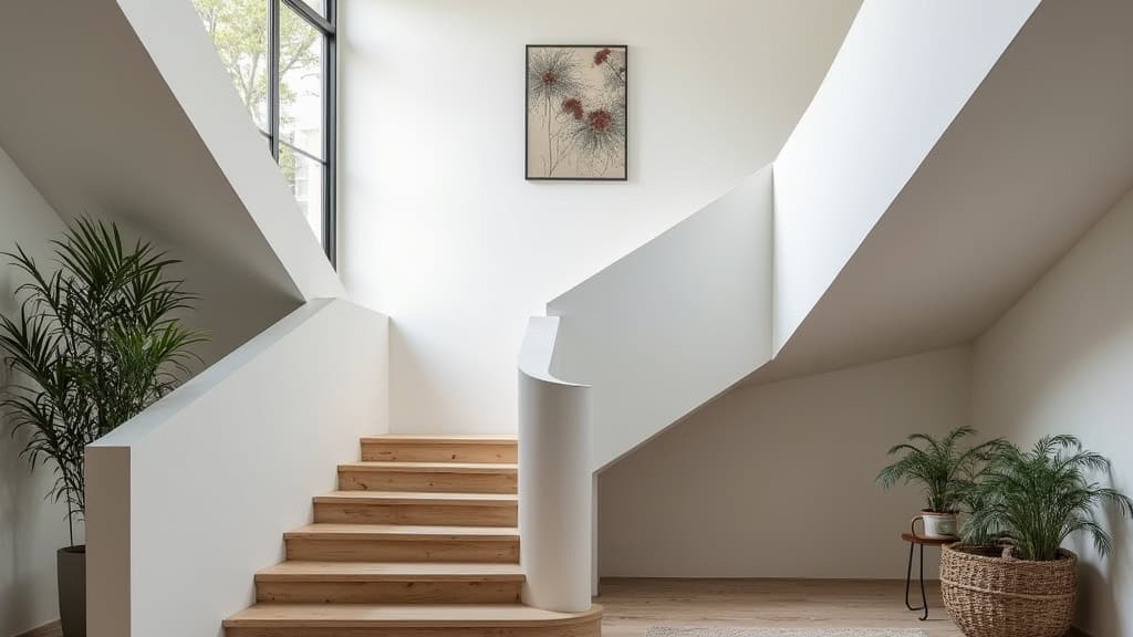 Monte-escalier droit en cours d