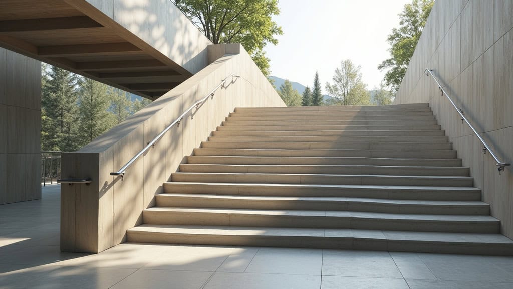 Monte-escalier droit en cours d