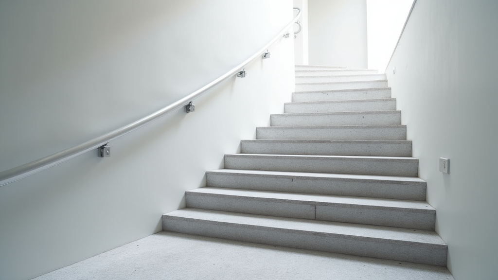 Monte-escalier droit en cours d