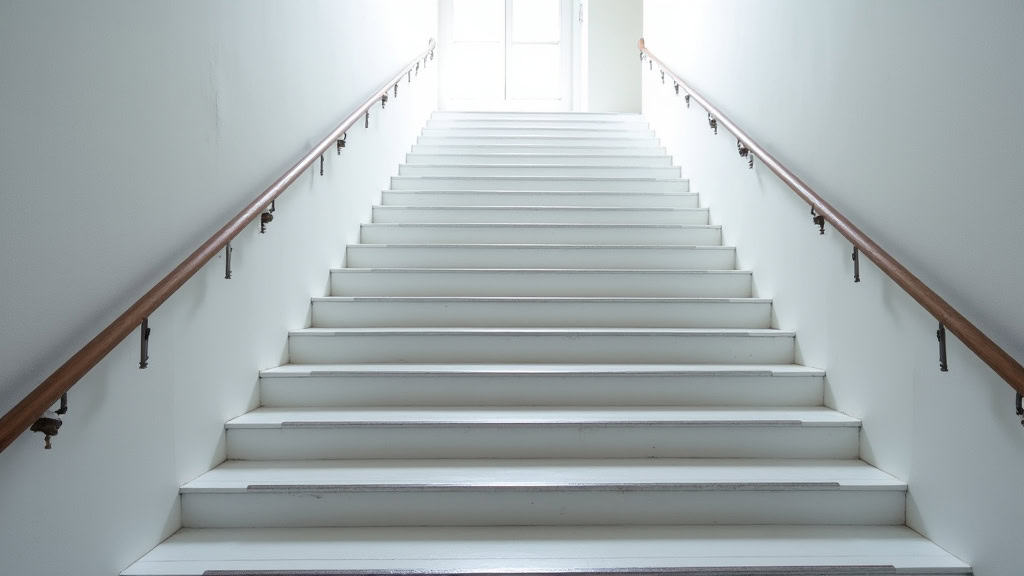 Monte-escalier droit en cours d