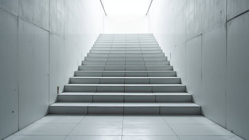 Monte-escalier droit en cours d