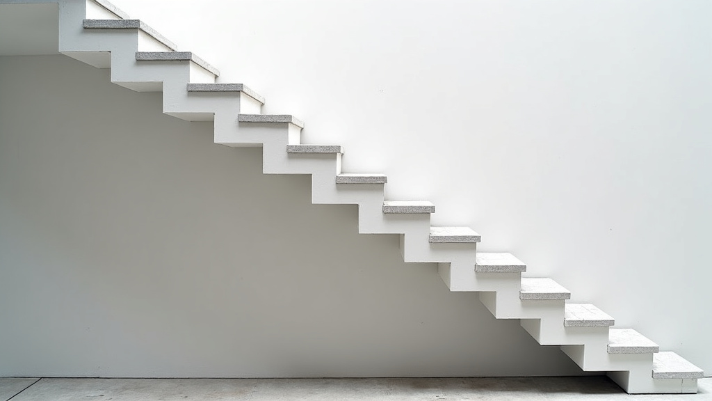 Monte-escalier droit en cours d