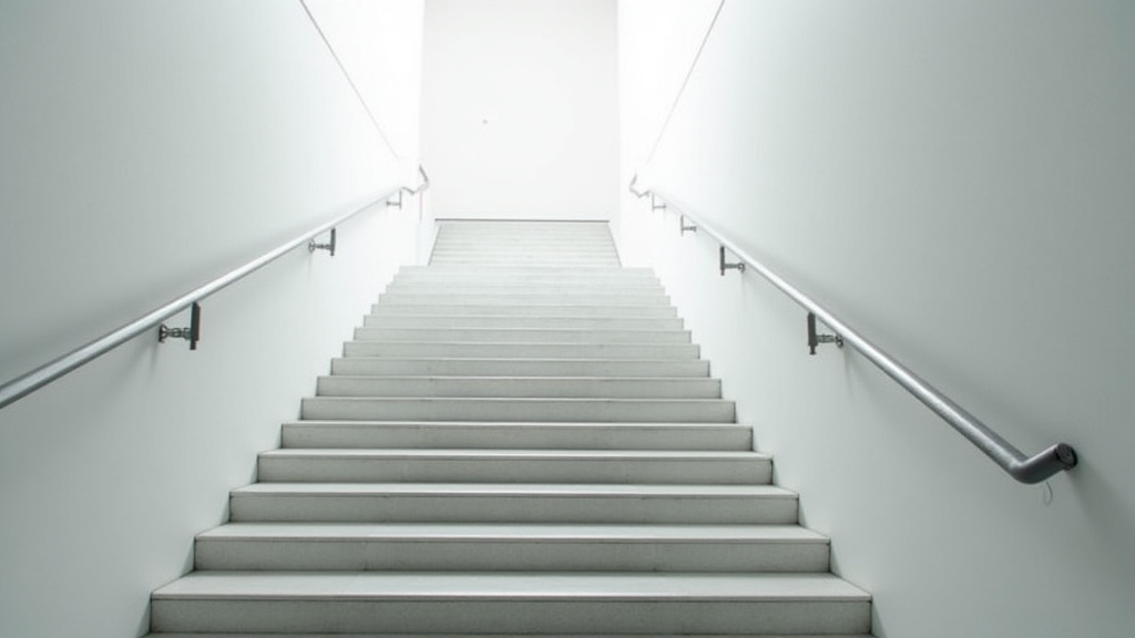 Monte-escalier droit en cours d