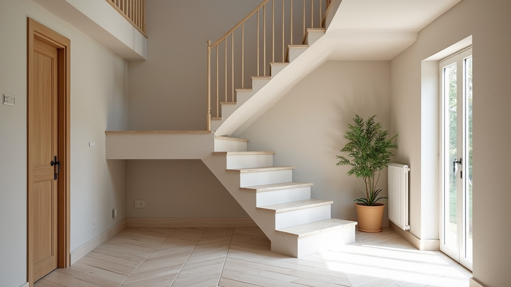 Monte-escalier droit en fonctionnement dans une maison traditionnelle de Meymac