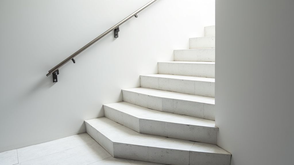 Monte-escalier droit en fonctionnement sur un escalier simple à Vaulx-Milieu