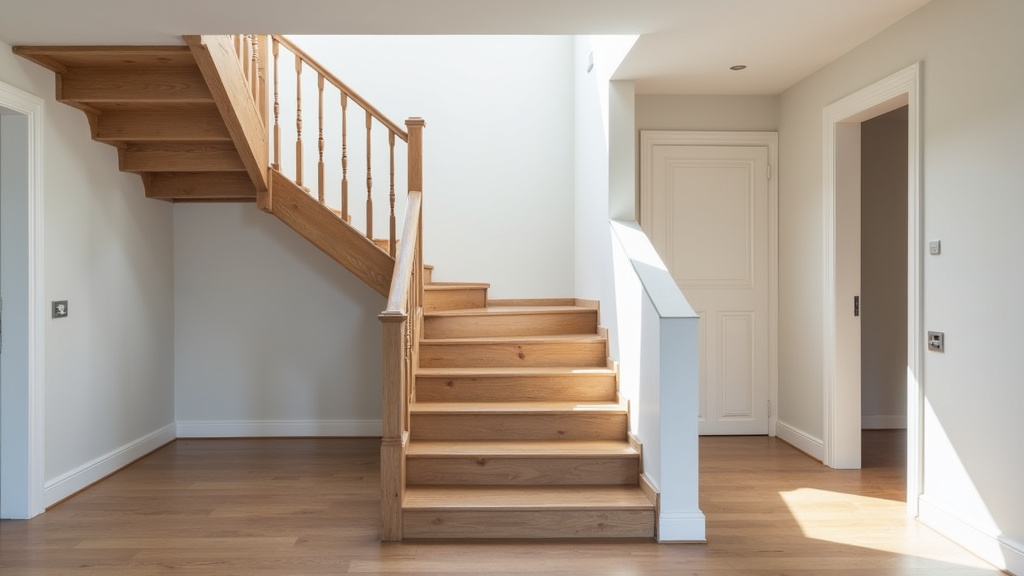 Monte escalier droit installé dans un escalier classique à Montrodat