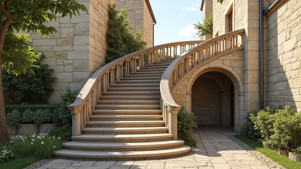 Monte-escalier droit installé dans un escalier droit à Château-Chinon (Ville)